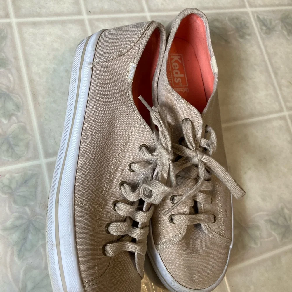 Keds‎ ortholite tan canvas lace up Sneakers